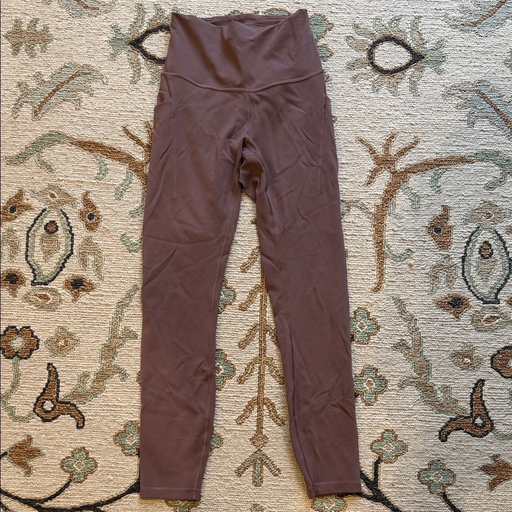 Lululemon wunder train 25”  Brown Leggings size 2